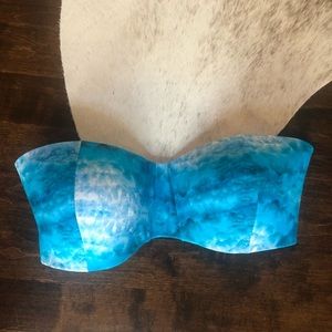 MIKOH Whitewater Fiji strapless bikini top